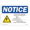 Signmission OSHA Notice Sign, 10" H, Rigid Plastic, Electrical Power And Source Sign With Symbol, Landscape OS-NS-P-1014-L-18560 - alternate 1